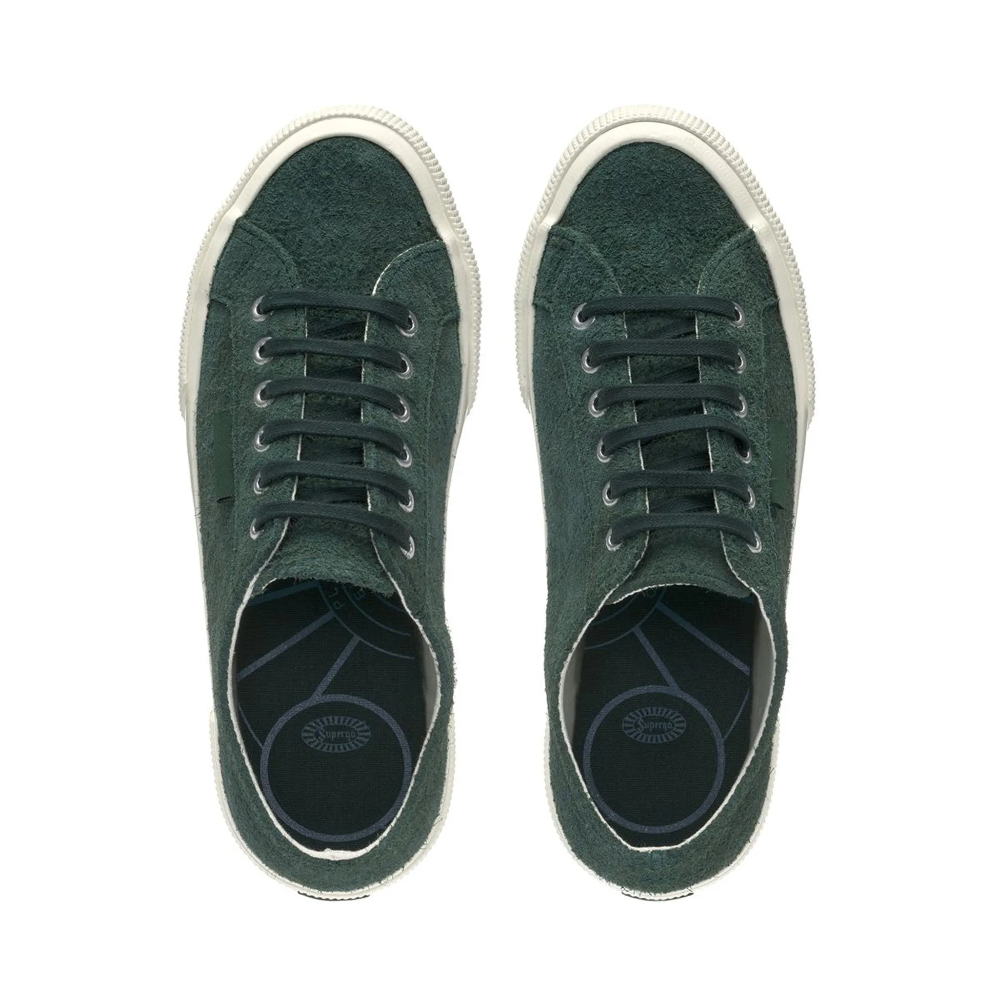 2750 Og Hairy Suede Sneakers - Green Dk Forest Avorio