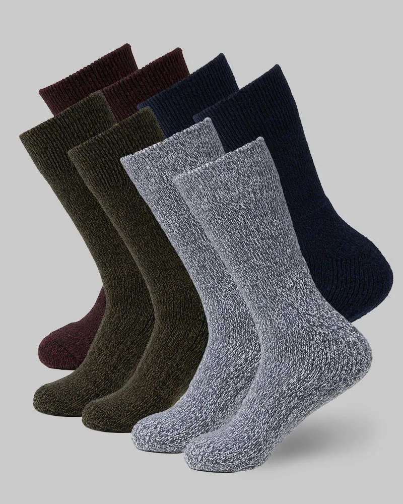 4-PACK THERMAL COMFORT CREW SOCKS