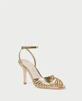 Ada Gold Knot Heeled Sandal