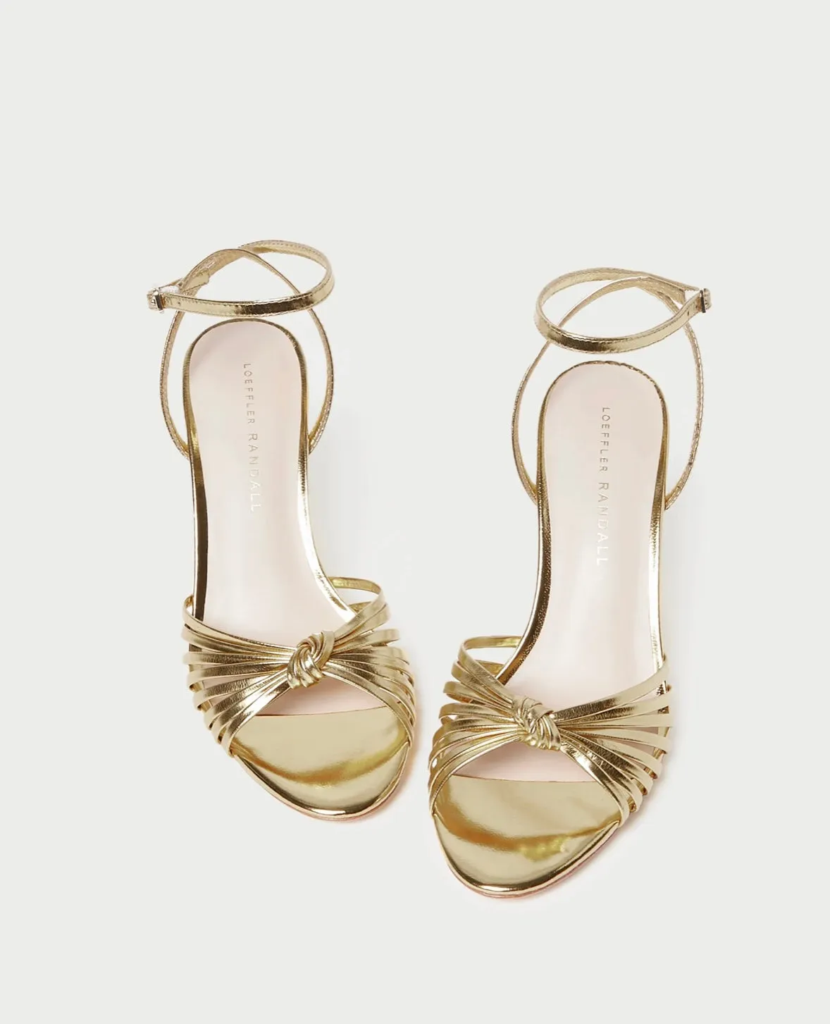 Ada Gold Knot Heeled Sandal