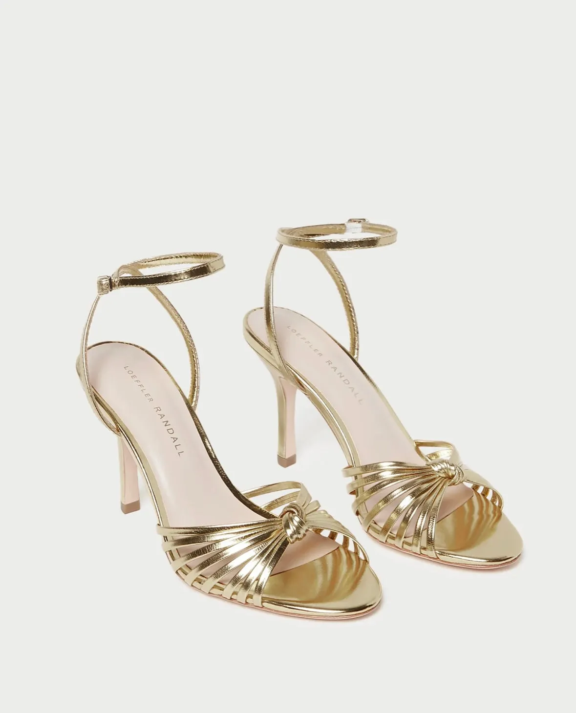 Ada Gold Knot Heeled Sandal