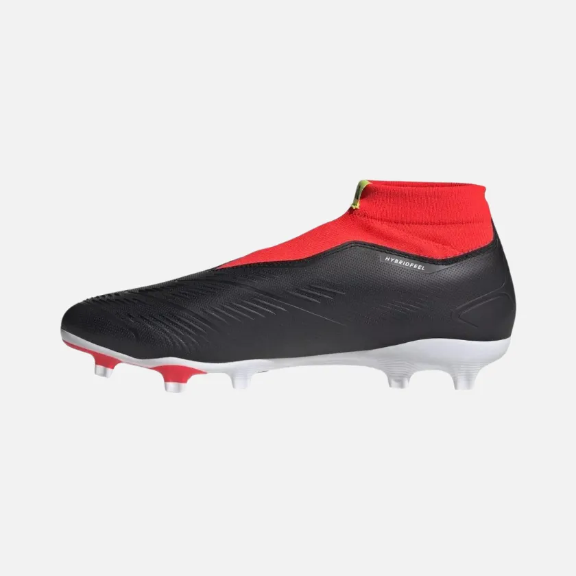 Adidas Predator League Laceless Firm Ground Unisex Football Shoes -Core Black/Cloud White/Solar Red