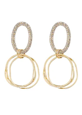 Aimee Pavé Dangle Earrings