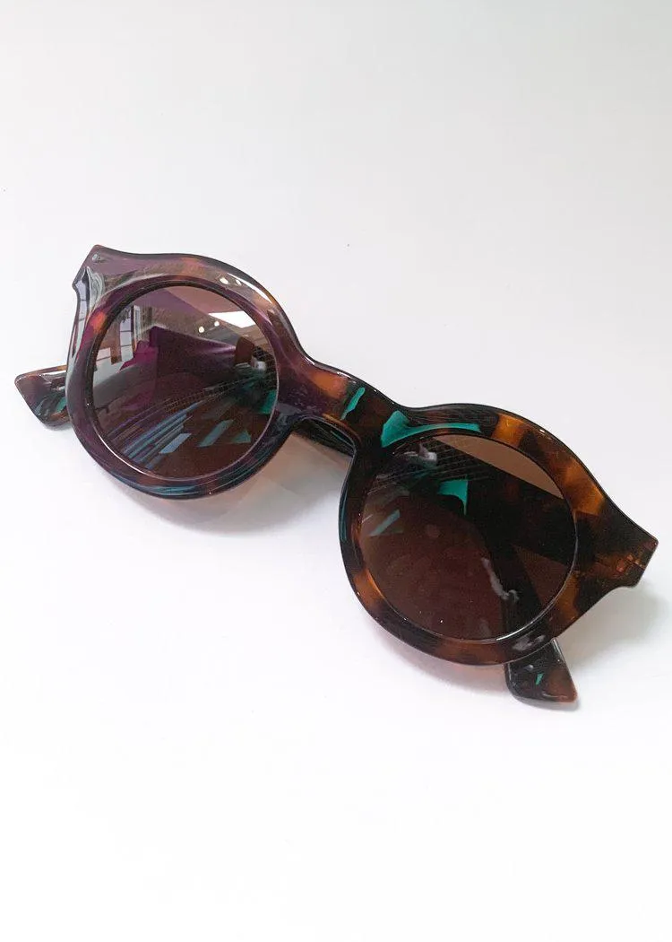 AJ Morgan Looper Round Full Frame Sunnies - Tortoise