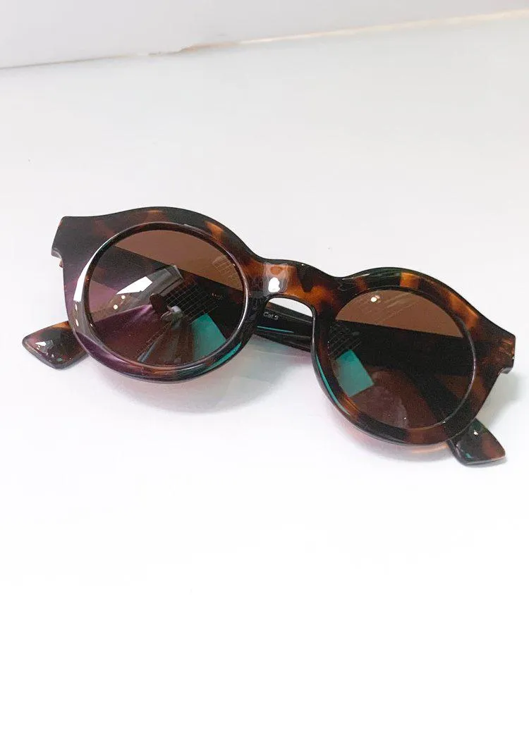 AJ Morgan Looper Round Full Frame Sunnies - Tortoise