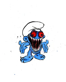 Alex Pardee - "No-Longer Smurf #9"