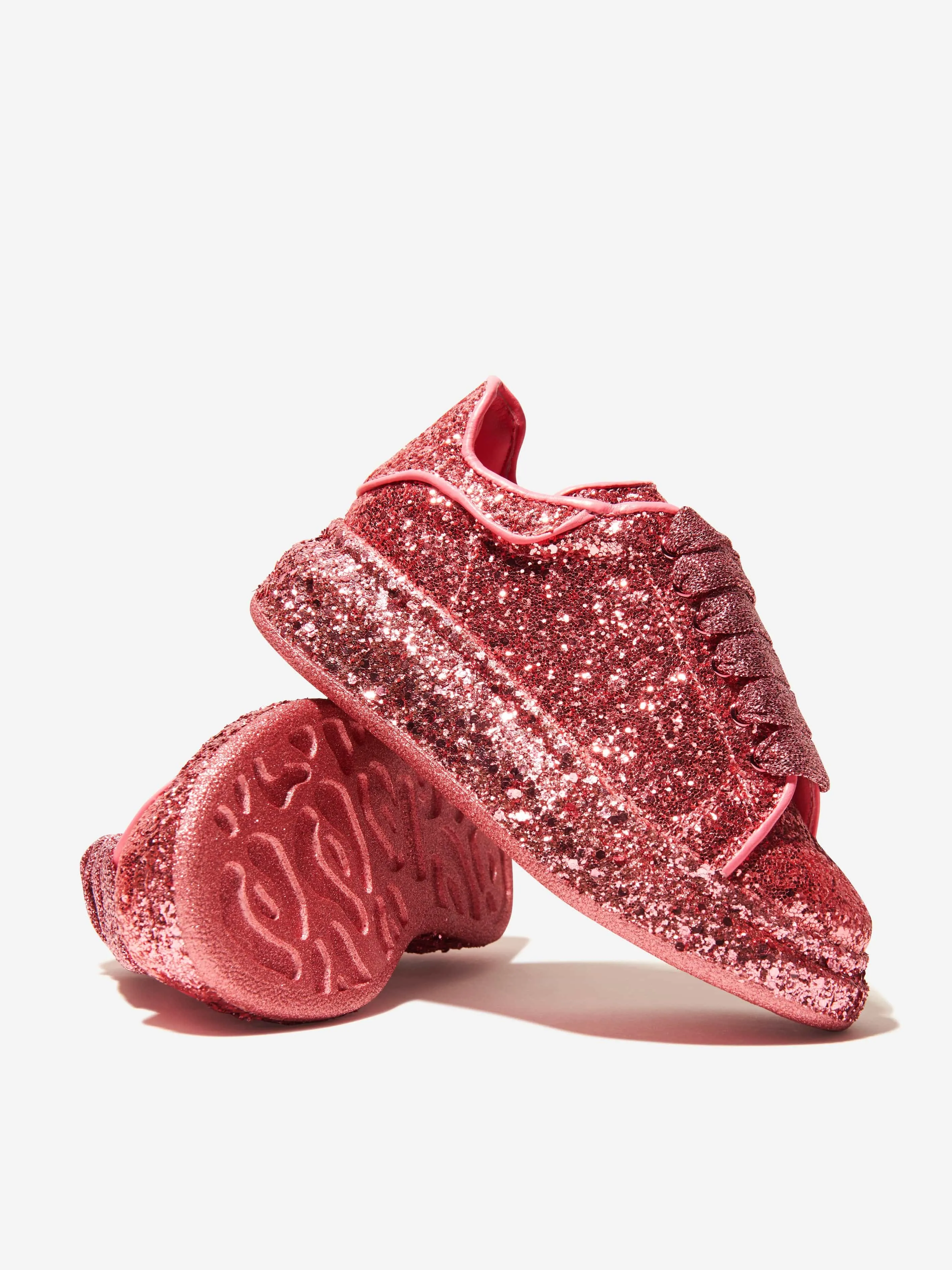 Alexander McQueen Girls Glitter Chunky Trainers