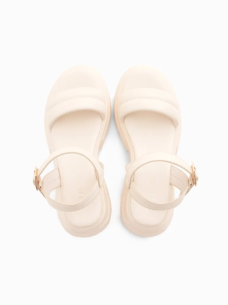 Almond Flatform Sandals