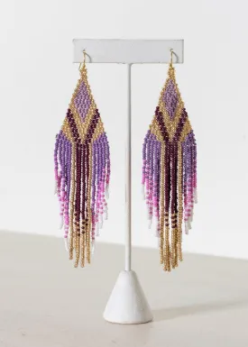 Andorra Dangle Earring - Purple