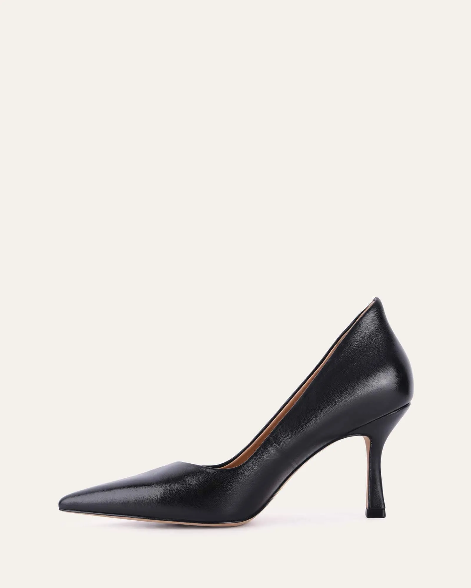 ASPIRE HIGH HEELS BLACK LEATHER