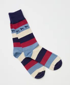 Awning Stripe Crew Sock