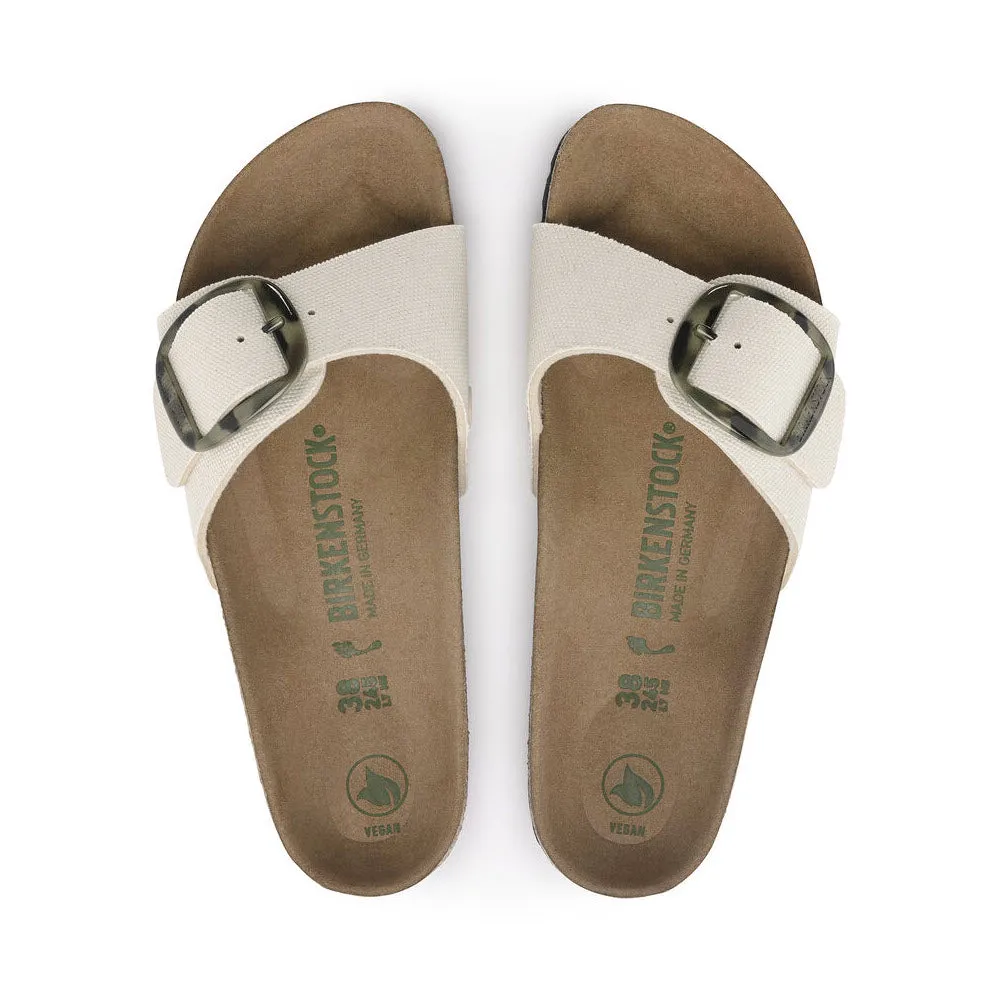 BIRKENSTOCK MADRID BIG BUCKLE VEGAN EGGSHELL CANVAS - WOMENS