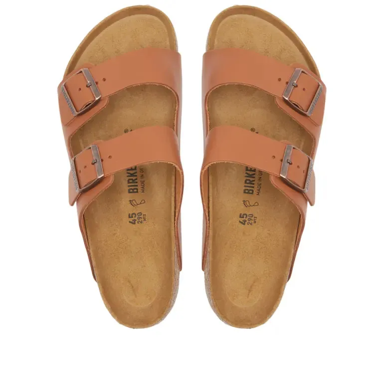 Birkenstock Regular Arizona Ginger Brown Embossed Natural Leather