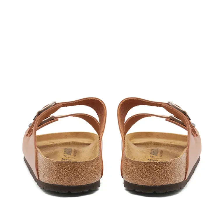 Birkenstock Regular Arizona Ginger Brown Embossed Natural Leather