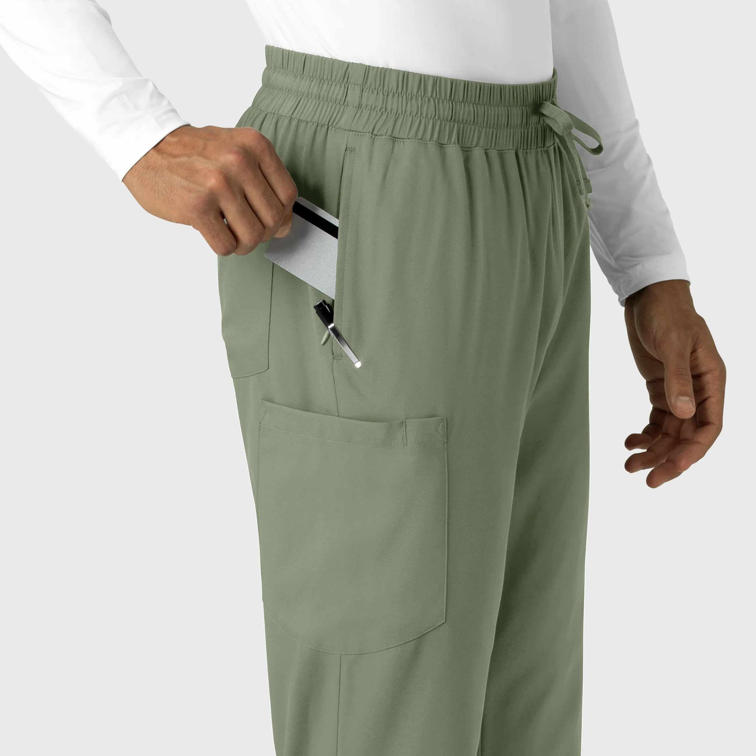 Boundless Men's Straight Leg Scrub Pant - Sage