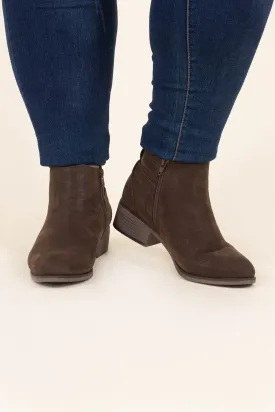 Buckle Up Babe Booties, Brown