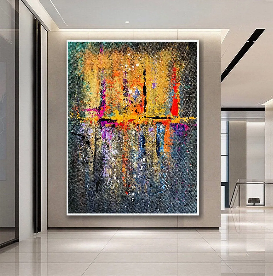 Buy Large Paintings Online Palette Knife Canvas Abstract Painting Bp014