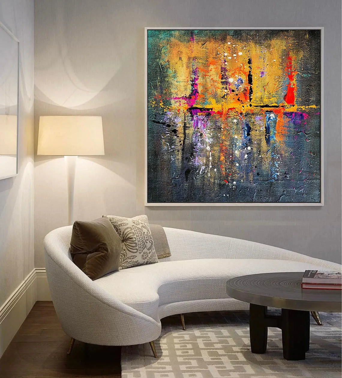 Buy Large Paintings Online Palette Knife Canvas Abstract Painting Bp014