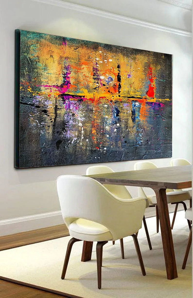 Buy Large Paintings Online Palette Knife Canvas Abstract Painting Bp014