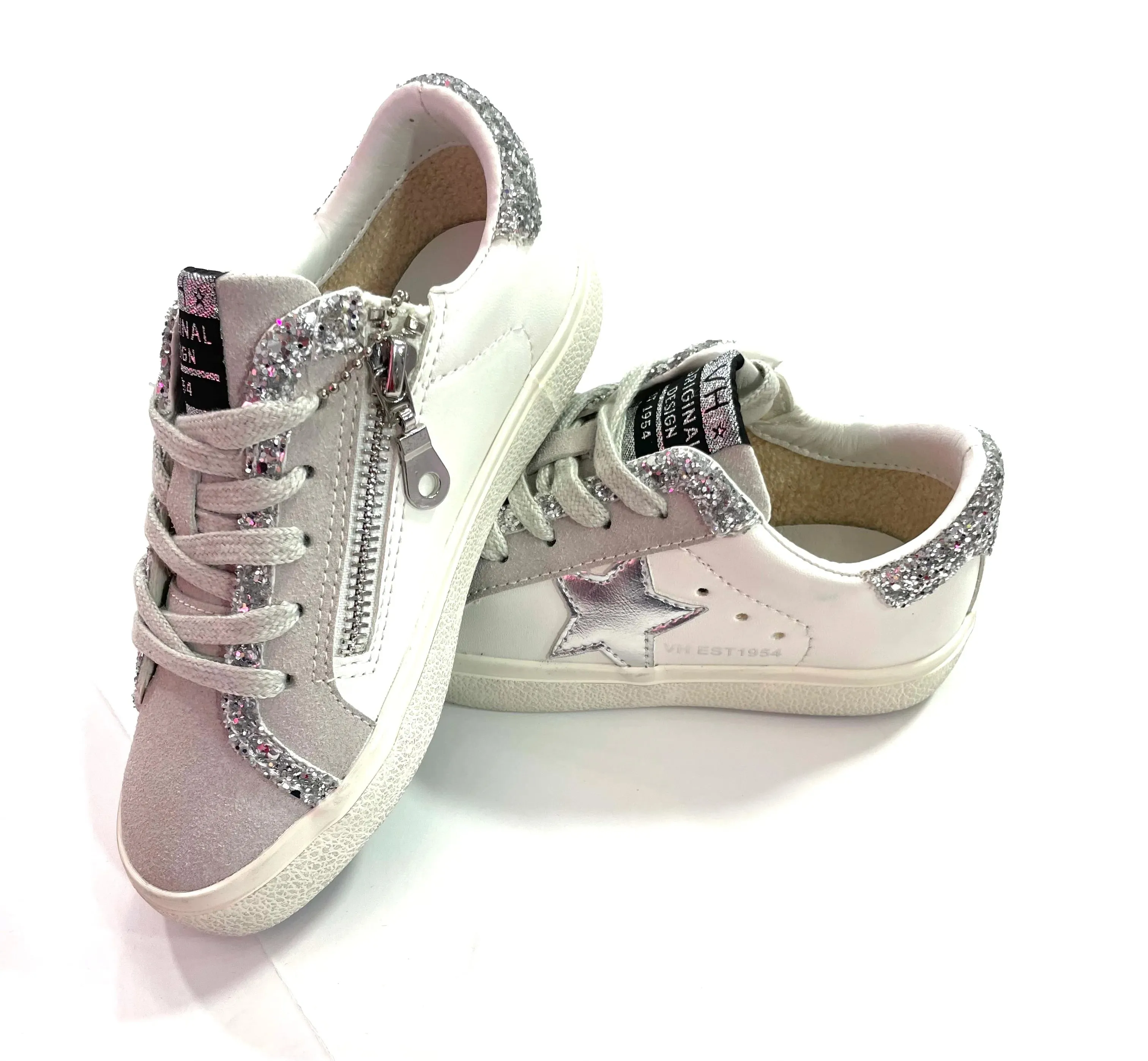 Carolina Glitter Back Tab Sneaker