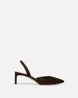 Caroline Suede Slingback Pump