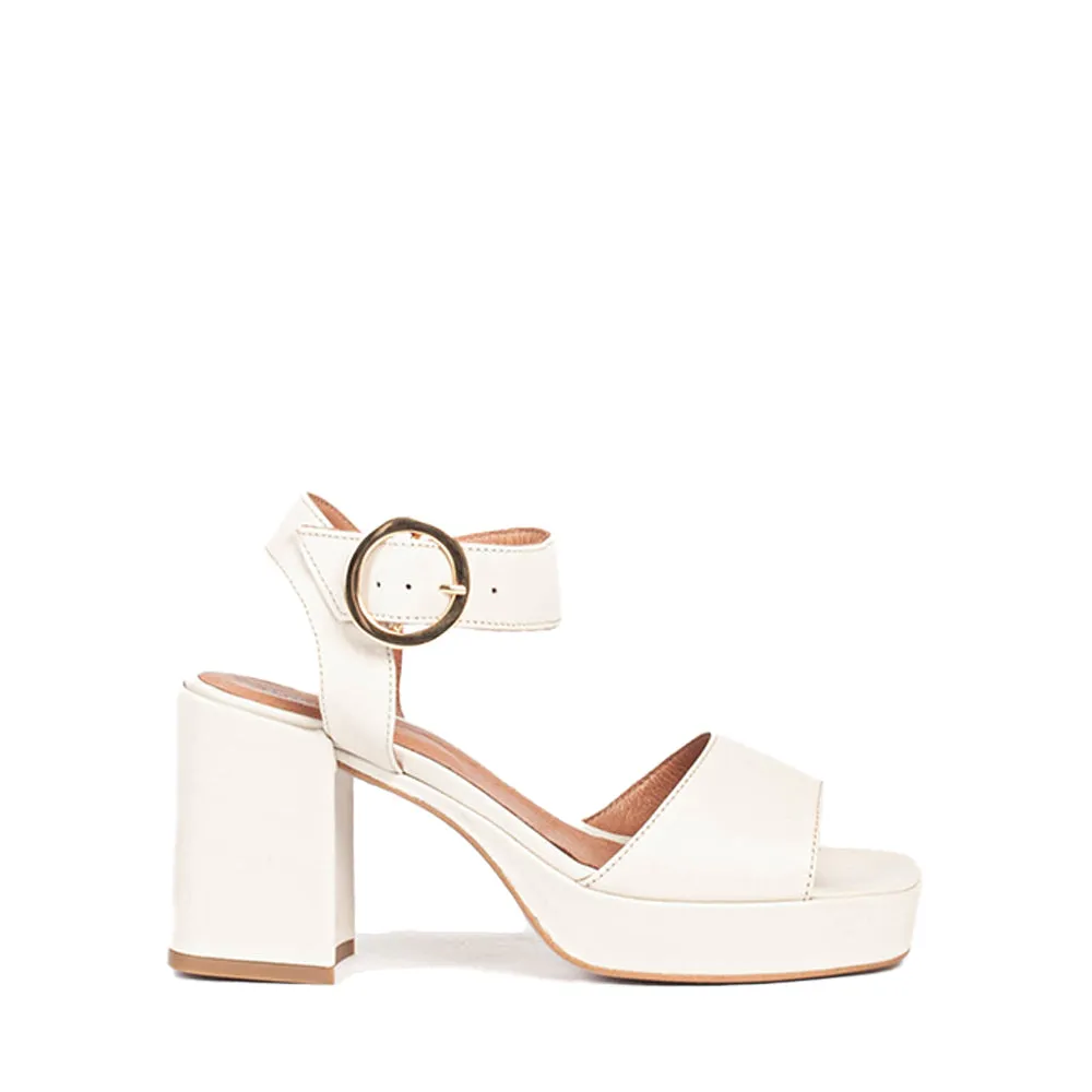 Cille Latte Platform Sandals