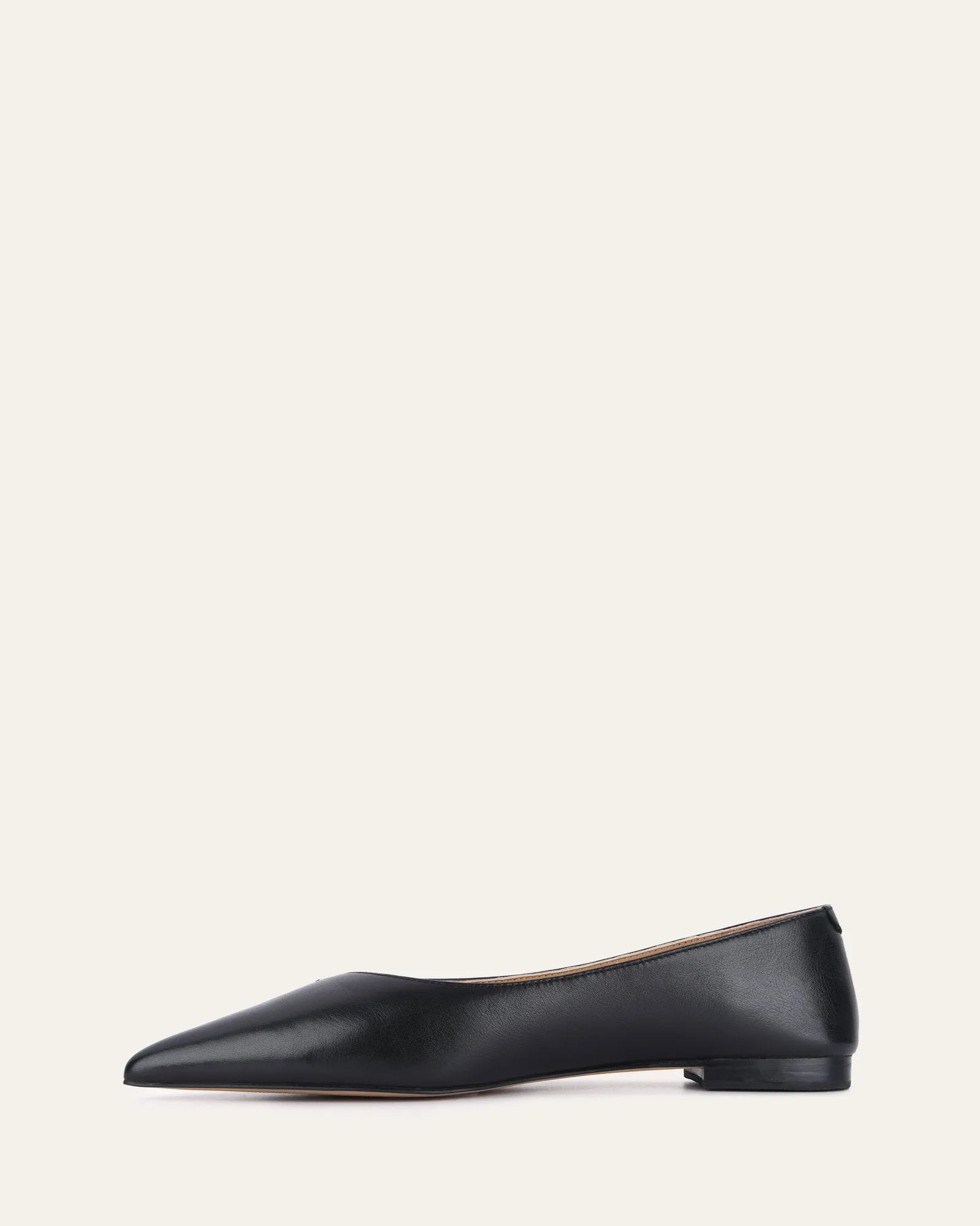 DALTON DRESS FLATS BLACK LEATHER