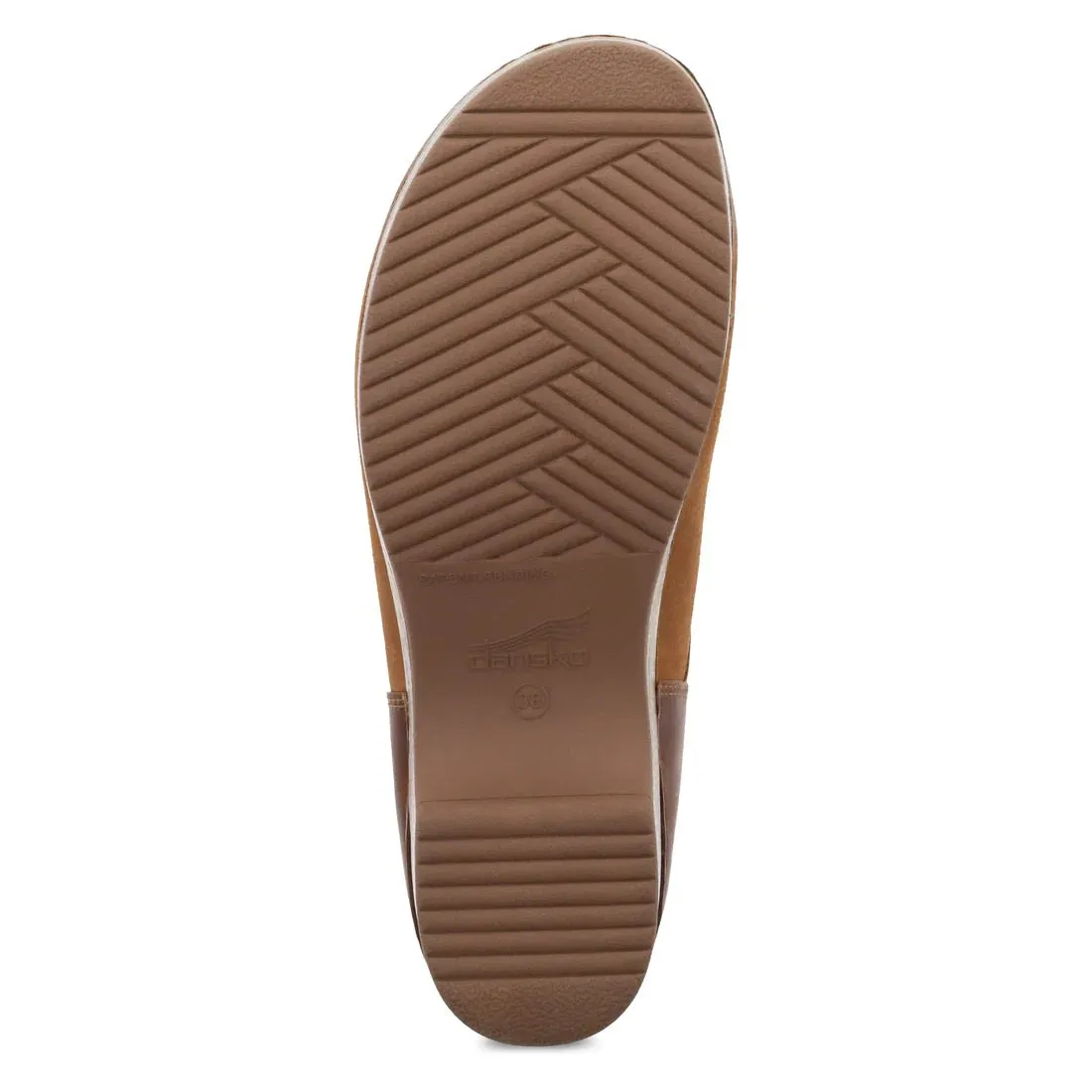 Dansko Womens Brenna Slip-Resistant Casual Clogs, Tan Leather