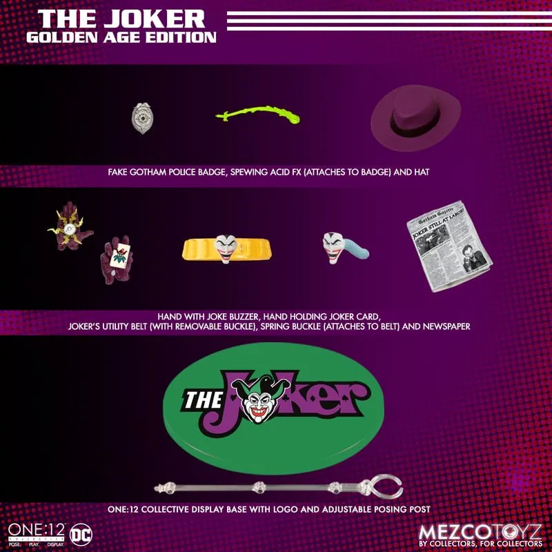 DC Comics Mezco One:12 Collective The Joker (Golden Age Edition)