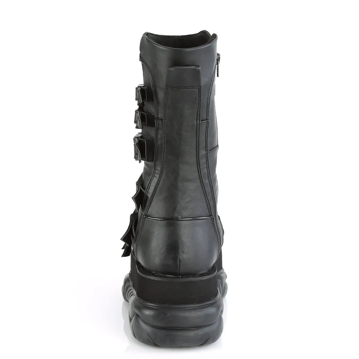 Demonia NEPTUNE-210 | Black Vegan Leather Unisex Boots