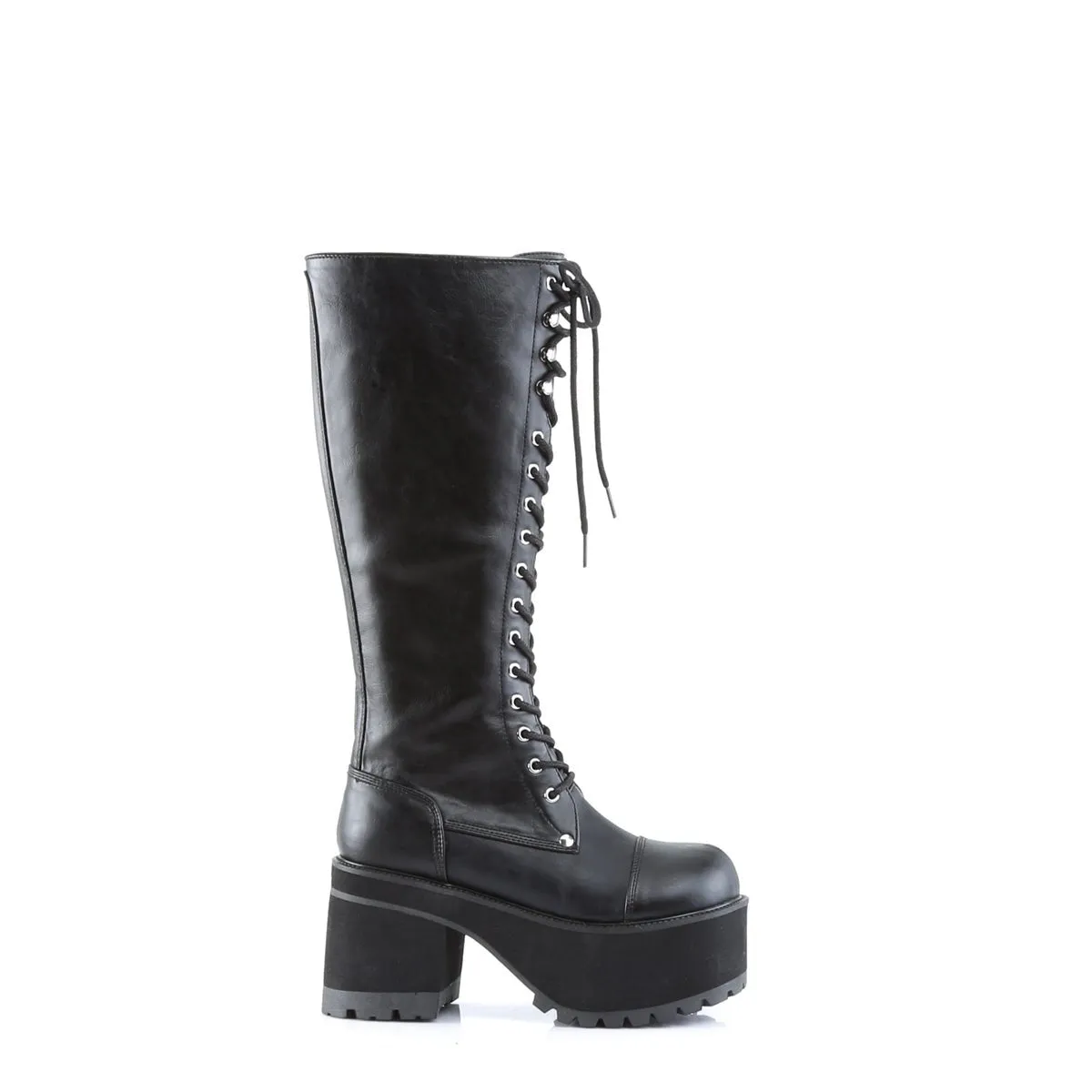 Demonia RANGER-302 | Black Vegan Leather Unisex Boots