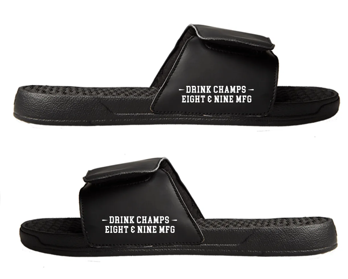 Drink Champs Army Slides Black