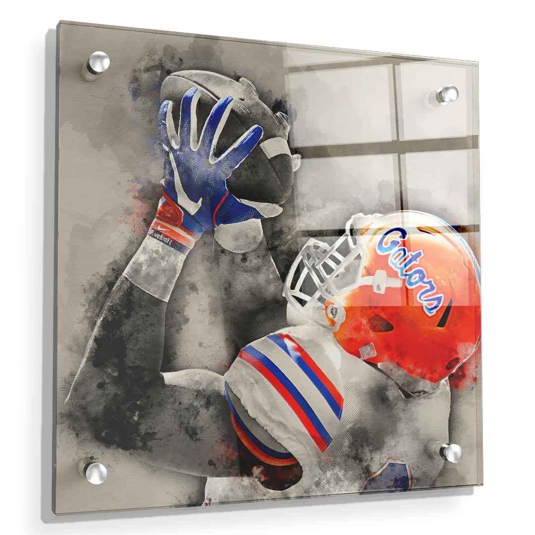 Florida Gators - The Catch Watercolor