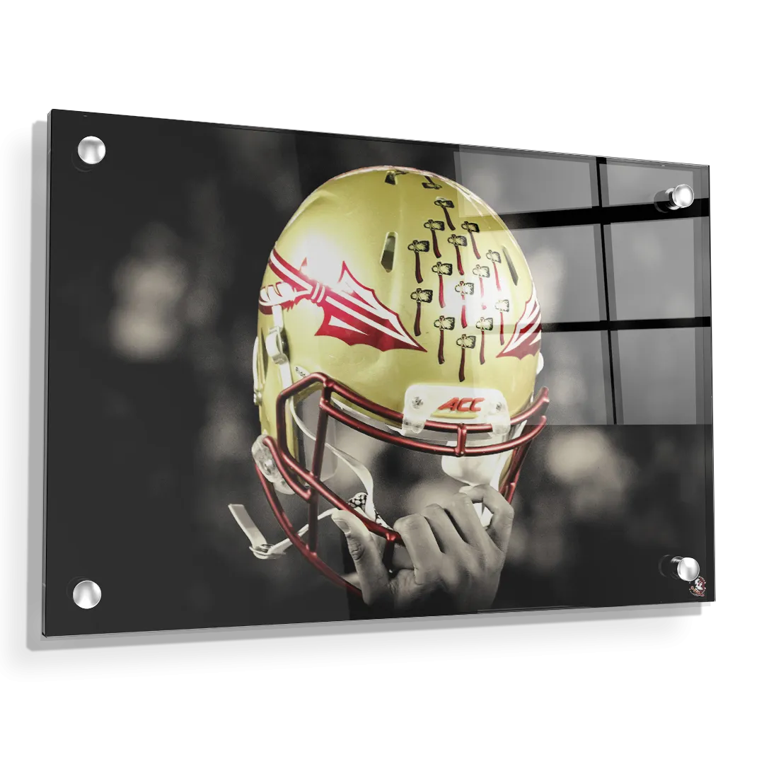 Florida State Seminoles - Seminole Helmet Held High