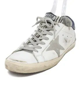 Golden Goose Distressed White Leather Sneakers sz 12