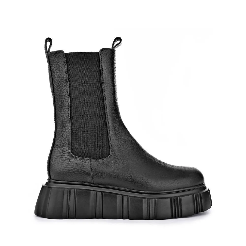 Jin Black Chelsea Boots