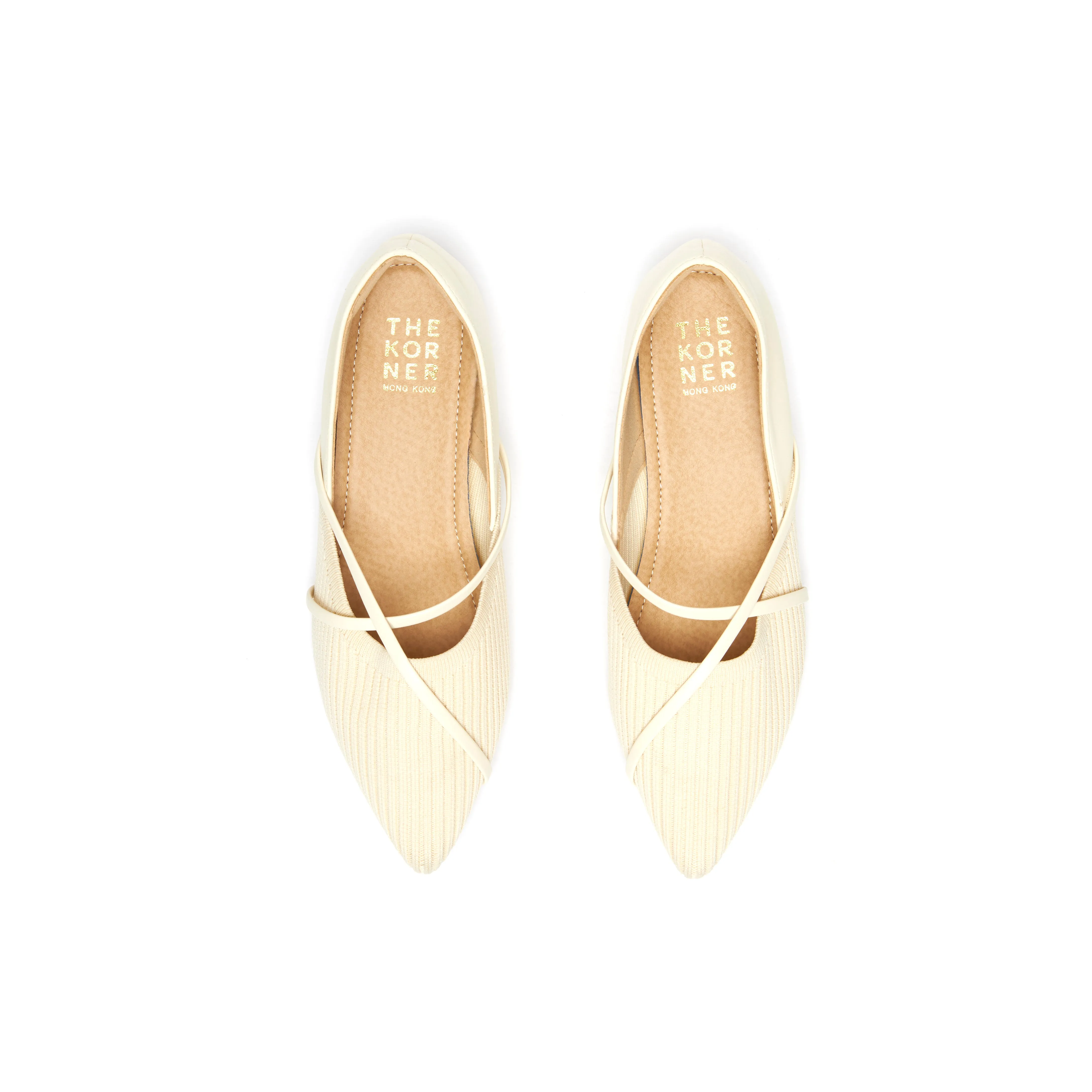 Kross Knit Flats - Beige ( BEI )