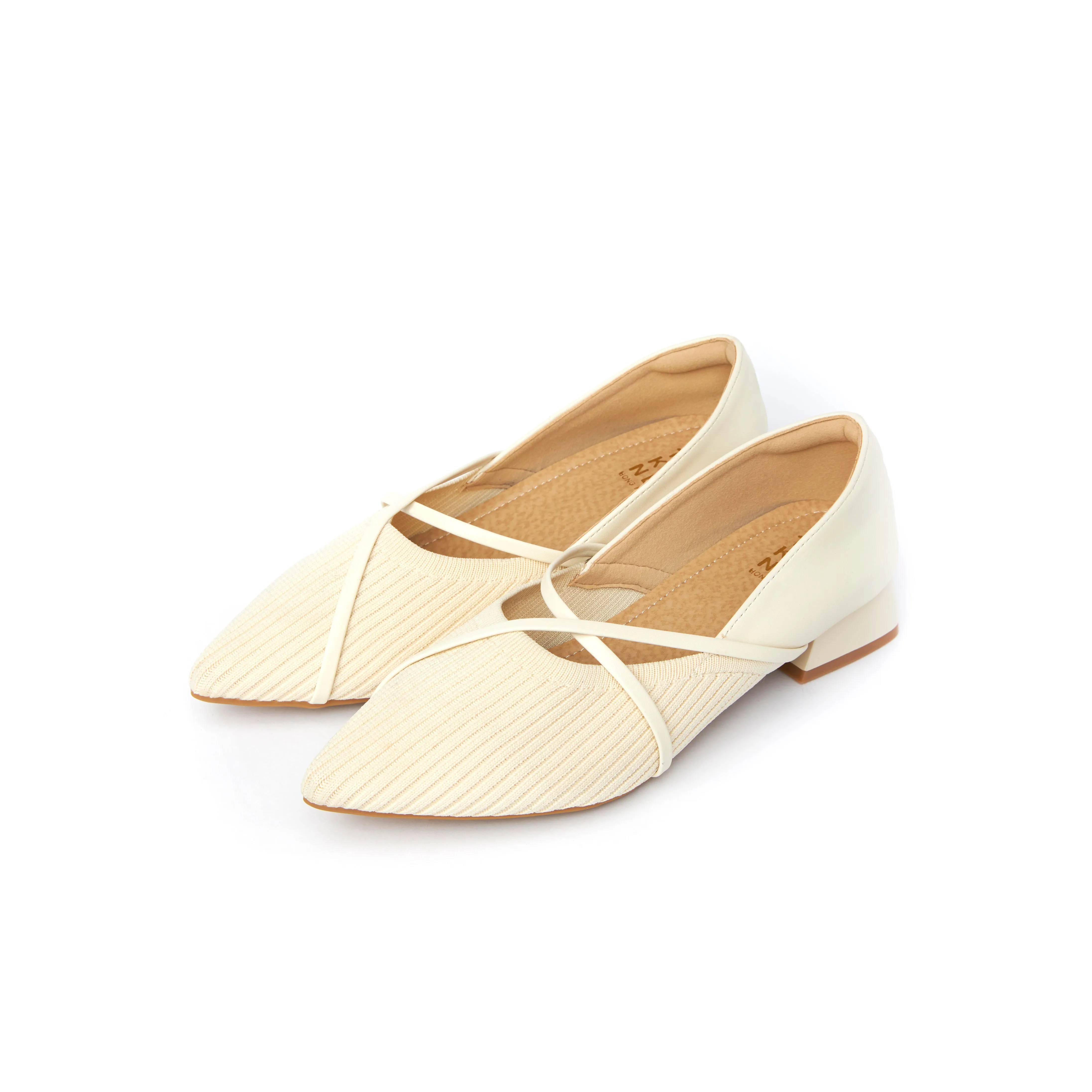 Kross Knit Flats - Beige ( BEI )