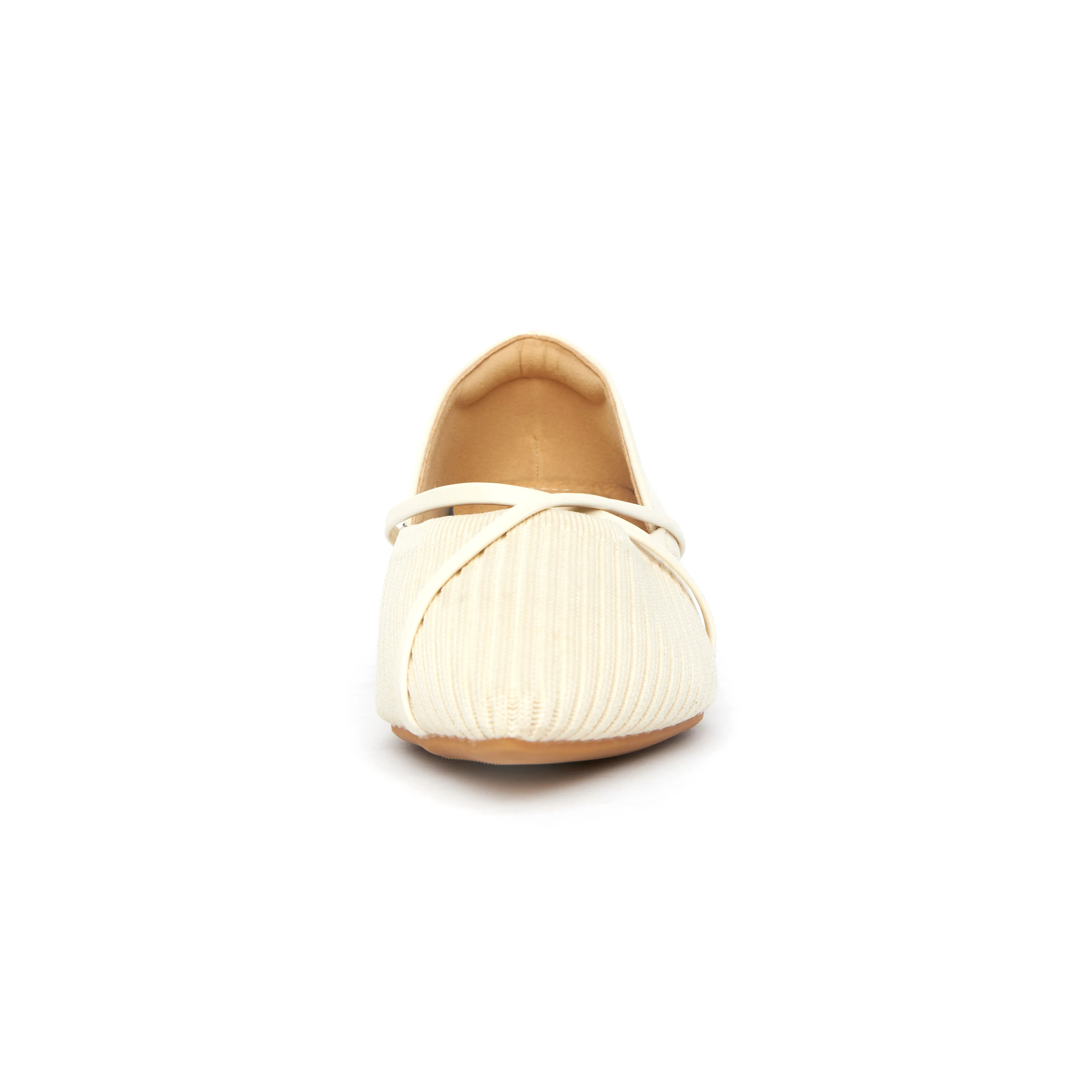 Kross Knit Flats - Beige ( BEI )