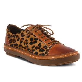 L'ARTISTE LIBBI-LEOPARD LACE-UP SHOE