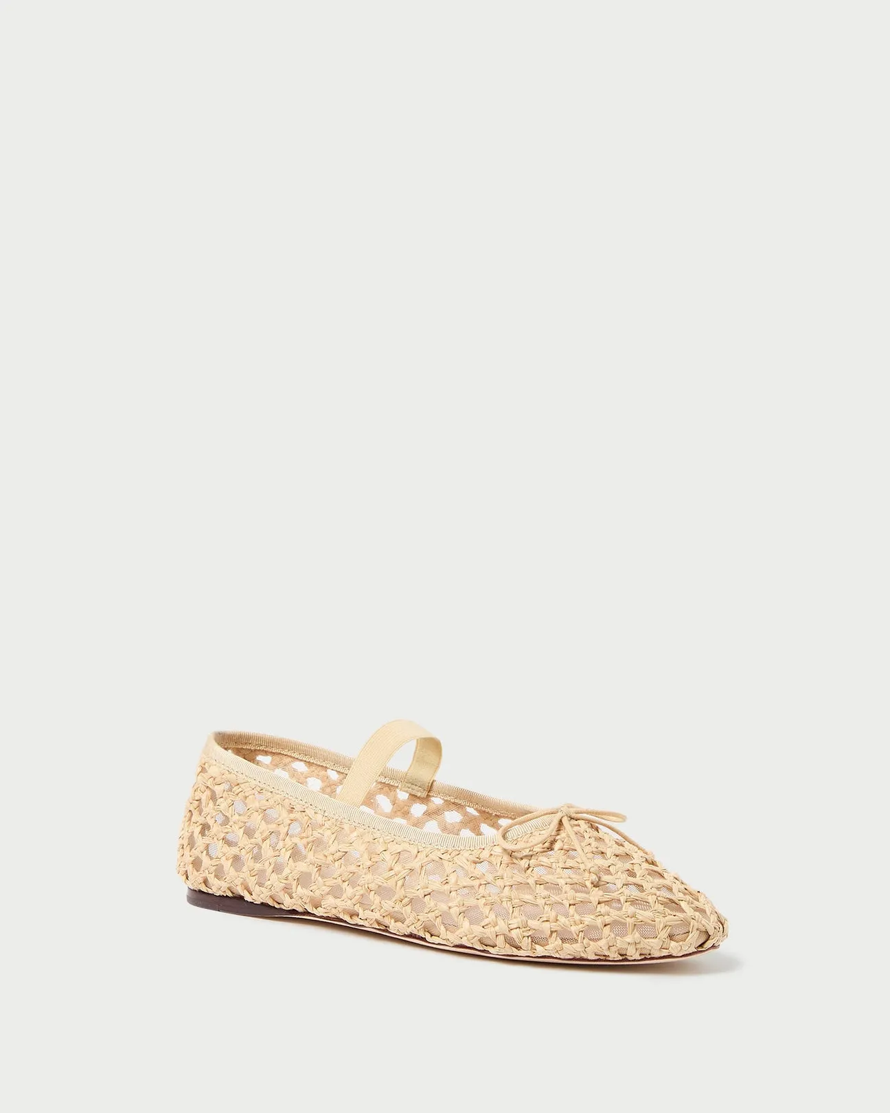 Leonie Natural Crochet Ballet Flat