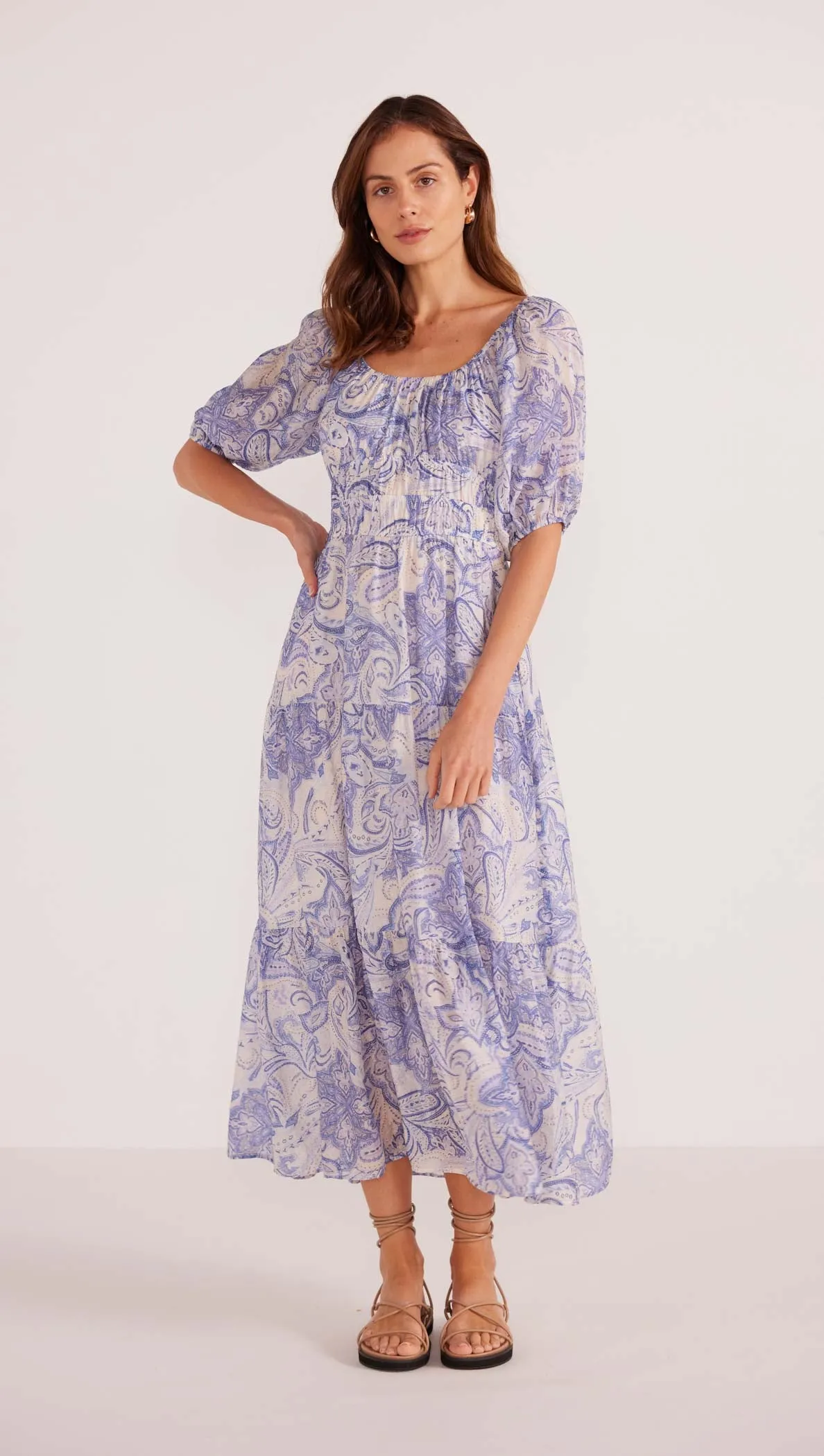 Lola Tiered Midi Dress