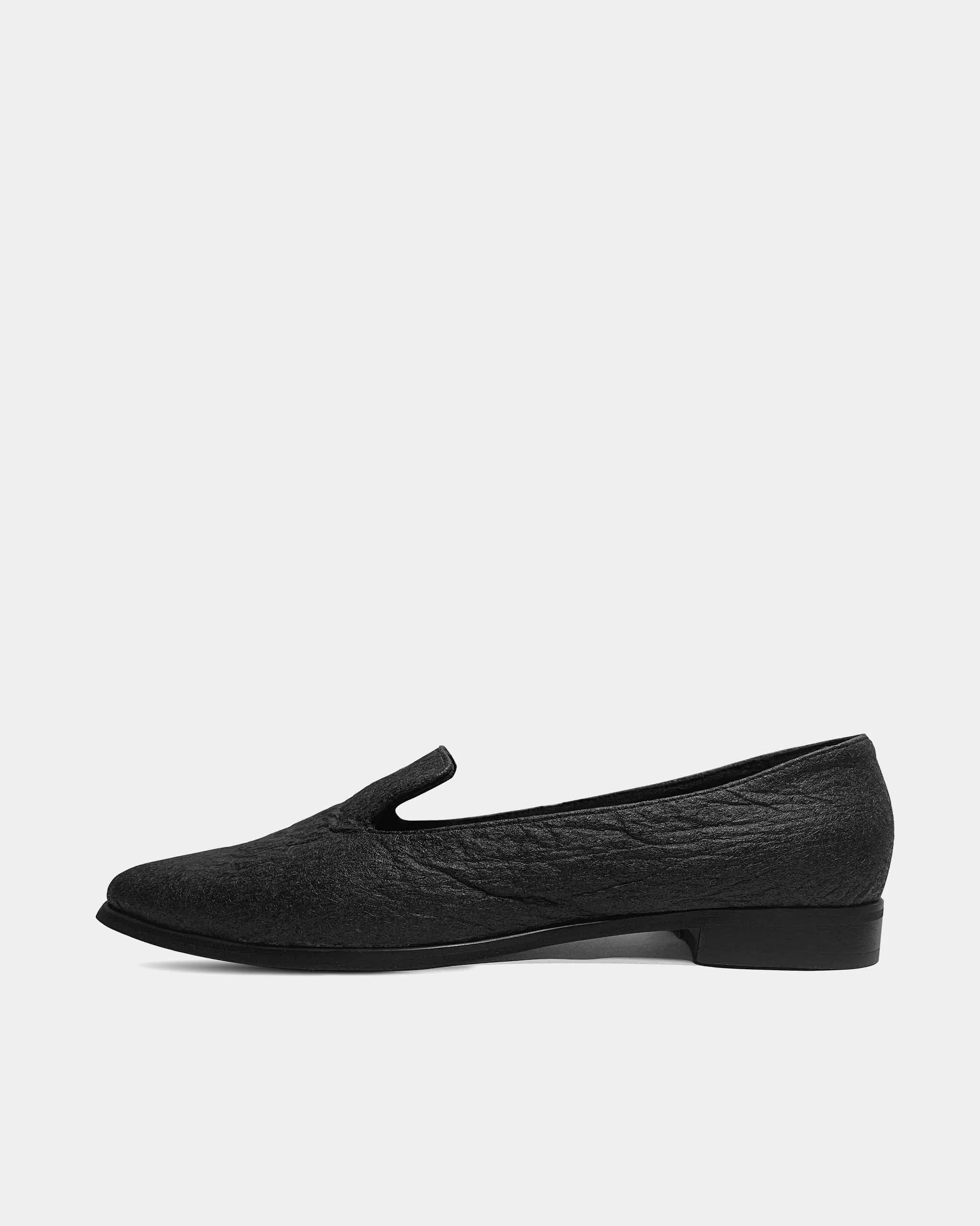 Lords Black Pina loafers of Pinatex - sample sale