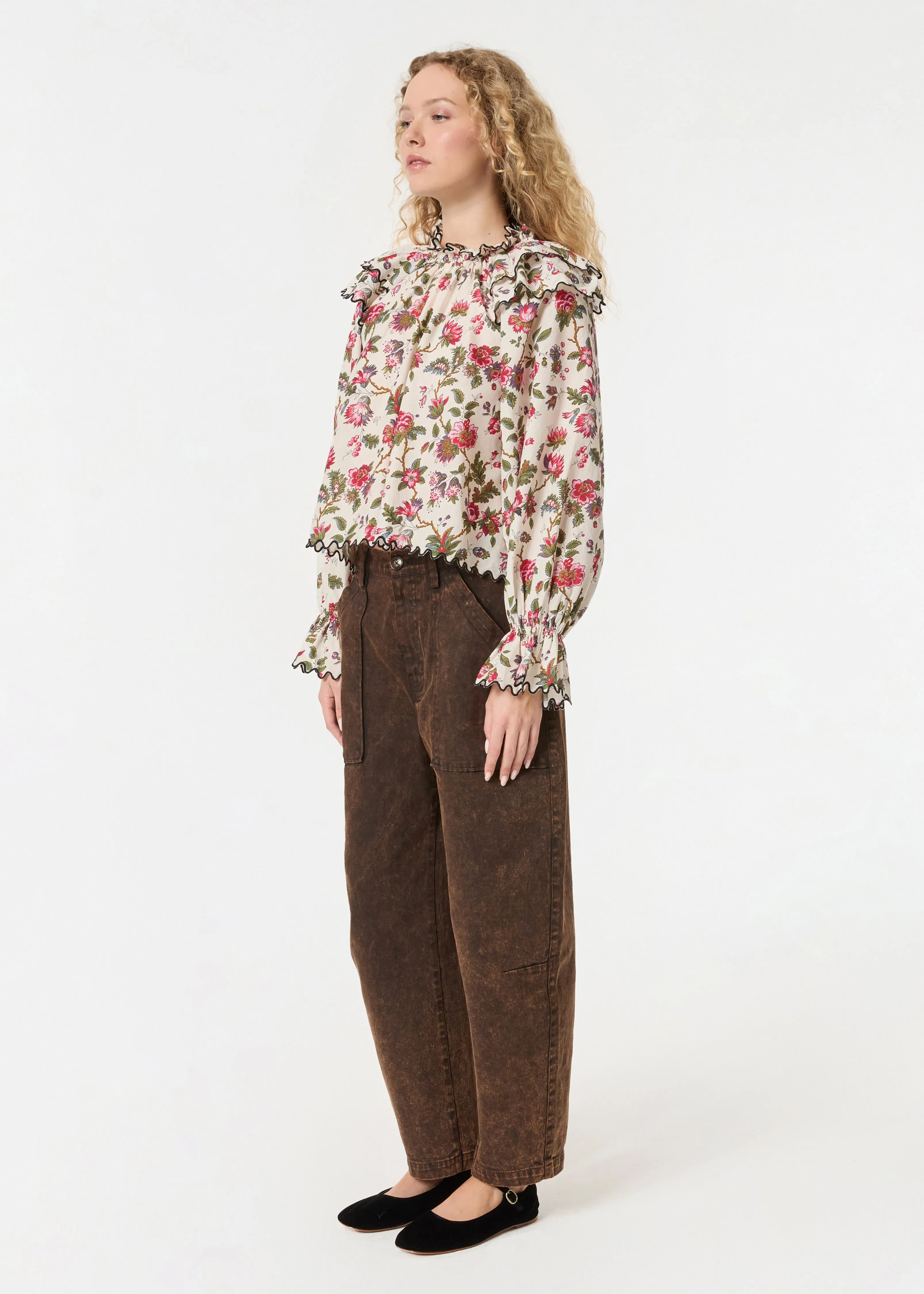 Lucilia Top | Macadamia Morlaix Fleur