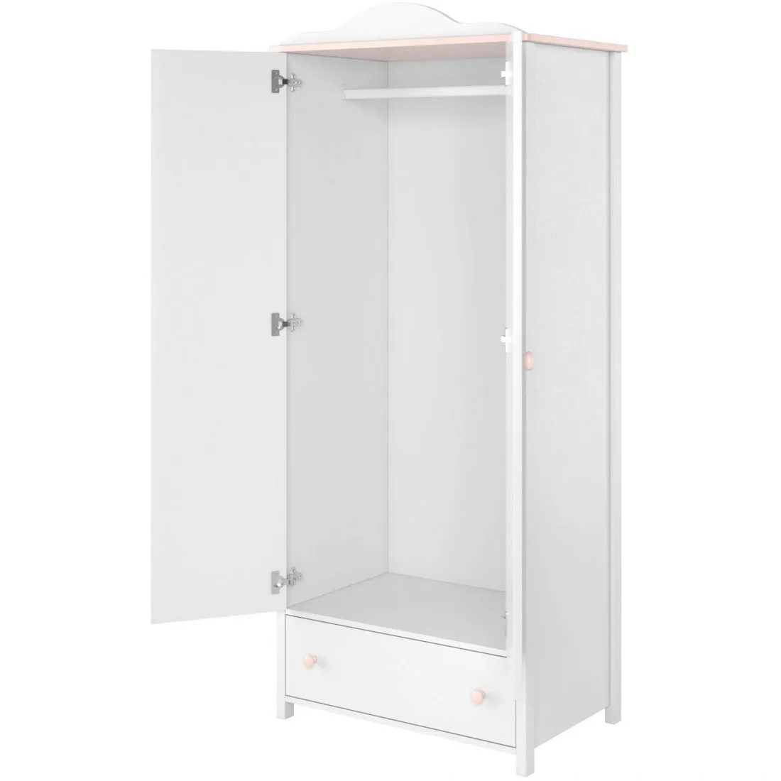 Luna LN-01 Hinged Wardrobe 85cm