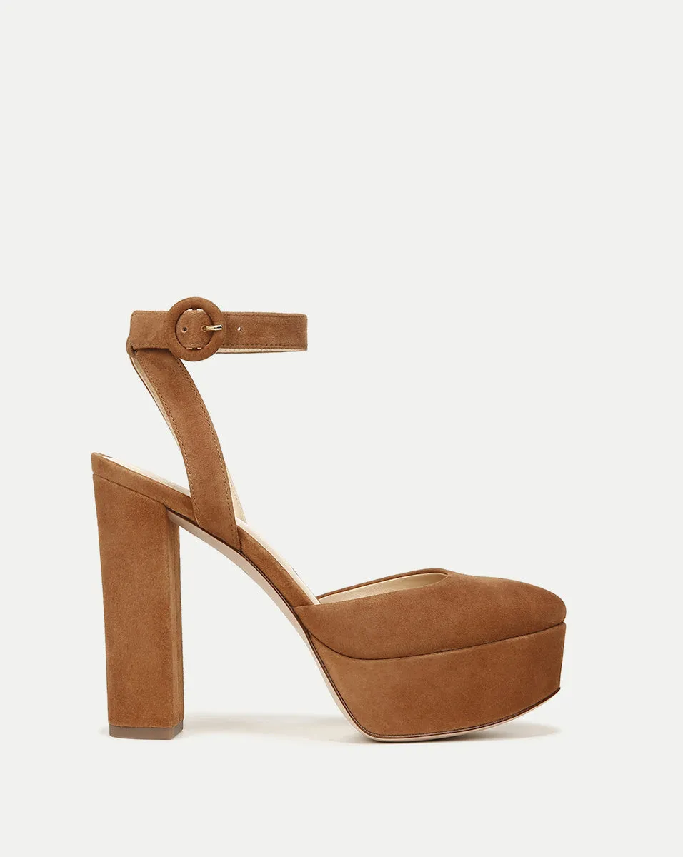 Magda Suede Platform Heel