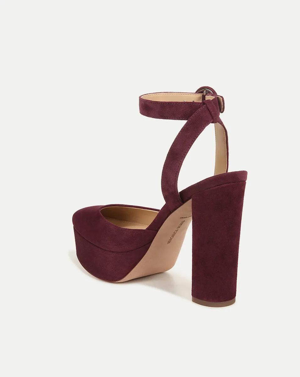 Magda Suede Platform Heel