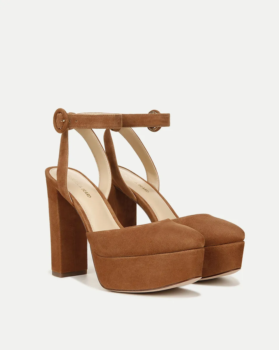 Magda Suede Platform Heel