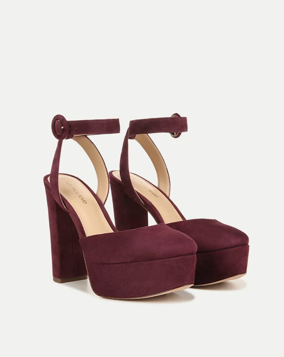 Magda Suede Platform Heel