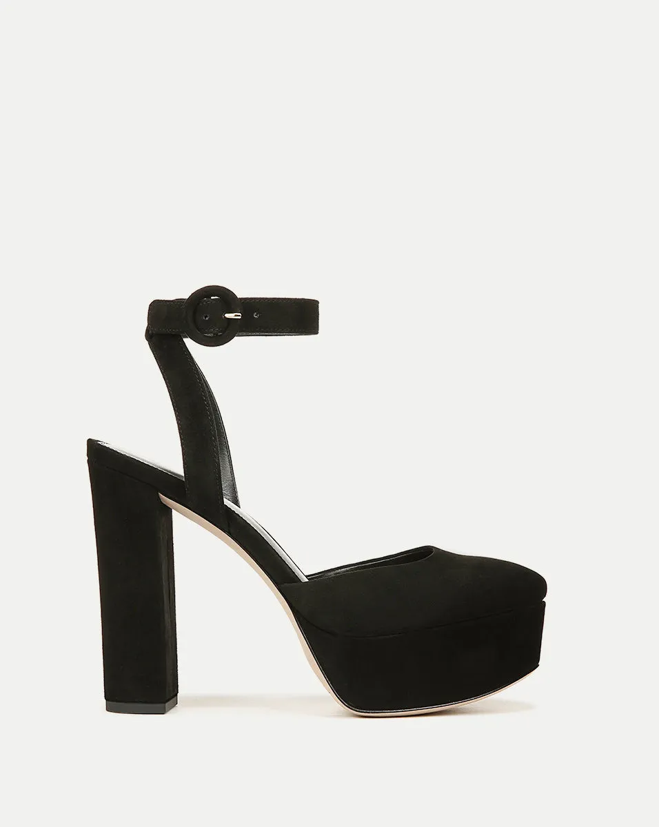 Magda Suede Platform Heel